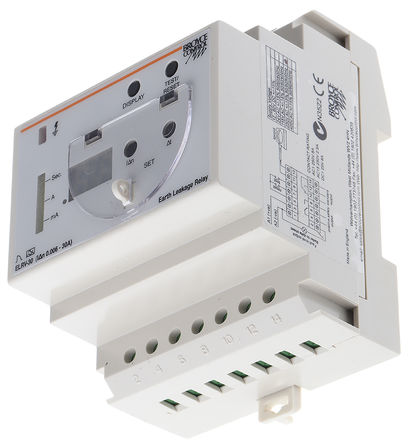 Broyce Control - ELRV-30 230VAC - Broyce Control ELRV ϵ 2 8 A ˲ʱʱ RCD  ELRV-30 230VAC, 1  30000mAբ, DIN찲װ		