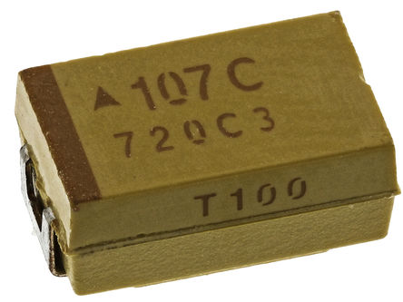 AVX - TPSD107K016R0100 - AVX TPS ϵ 100F 10% SMD  TPSD107K016R0100, 16 V ֱ, 7343-31 װ, 100m ESR, +125C		