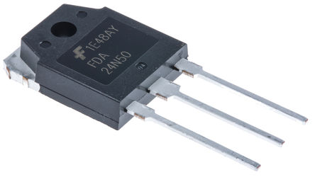 Fairchild Semiconductor - FDA24N50 - Fairchild Semiconductor UniFET ϵ Si N MOSFET FDA24N50, 24 A, Vds=500 V, 2 TO-3PNװ		