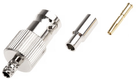 Amphenol - B6121E1-ND3G-5-50 - Amphenol 50 ֱ °װ ĸ BNC  B6121E1-ND3G-5-50, 0  4GHz, ѹ ˽, RG174/U, RG188 A/U, RG316/U, 		