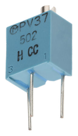 Bourns - PV37W502C01B00 - Bourns PV37W ϵ 12 ת ͨ ΢ PV37W502C01B00, Ӷ, 5k 10%, 0.25W, 150ppm/C		