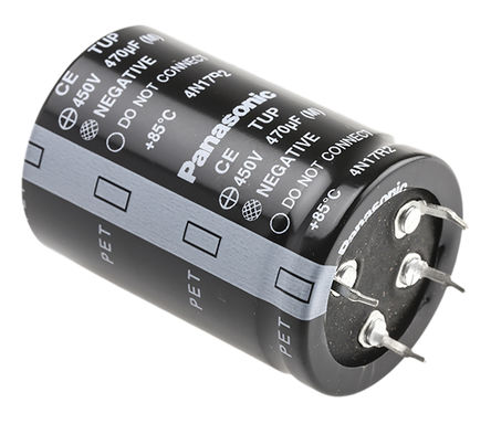 Panasonic - ECET2WP471EJ - Panasonic UP ҧʽ ϵ 450 V 470F ͨ  ECET2WP471EJ, 20%ݲ, 423m(ֵ), +85C		