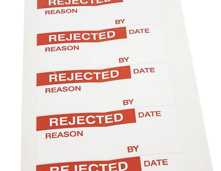 RS Pro - TLB8003A15 - RS Pro TLB8003A15 140װ Ԥӡճǩ, 38mm, 15mm Rejected		