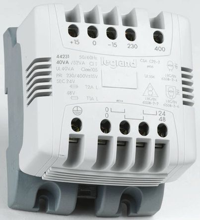 Legrand - 0 442 32 - Legrand 63VA DIN ѹ 0 442 32, :230V ac, 400V ac μ:24V ac, DIN 		