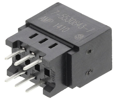 TE Connectivity - 7-5530843-7 - TE Connectivity 100 Series ϵ 2.54mm ھ 2  6 · ֱ ͨ װ ĸ Ե 7-5530843-7, ƽо, 3A		