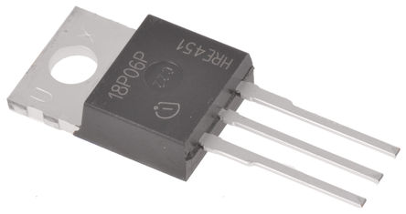 Infineon - SPP18P06P H - Infineon SIPMOS ϵ Si P MOSFET SPP18P06P H, 13.2 A, Vds=60 V, 3 TO-220װ		