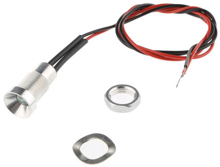 Oxley - OXL/CLH/80/12AC/FL30/Yellow - Oxley IP67 12 V  ɫ 尲װ LED ָʾ, 8mmװ, ߽Ӷ		