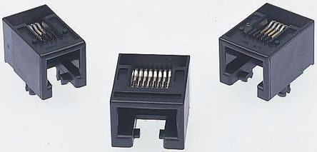 Molex - 95501-2441 - Molex 95501 ϵ 4P4C Cat3 ֱ ĸ  RJ22 ģ黯ͷ 95501-2441, °װ, ͭϽо		