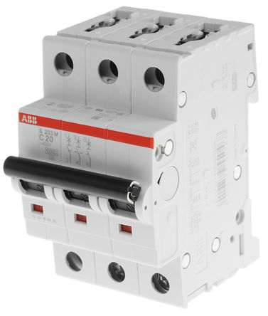 ABB - 2CDS273001R0204 - ABB System M Pro S200 ϵ 3 20 A MCB ΢Ͷ· 2CDS273001R0204, 10 kA Ͽ, C բ		