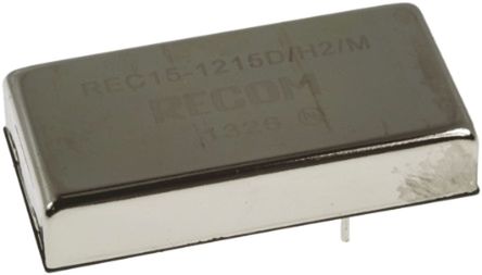 Recom - REC15-2405DZ/H2/M - Recom REC15 ϵ 15W ʽֱ-ֱת REC15-2405DZ/H2/M, 9  36 V ֱ, 5V dc, 1.5A, 2kV dcѹ, 83%Ч, DIPװ		