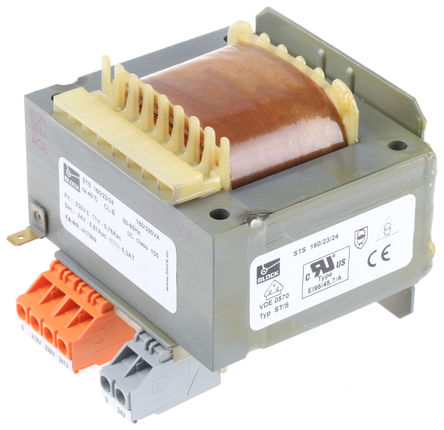 Block - STS160/23/24 - Block 160VA DIN 尲װѹ STS160/23/24, 1, :218V ac, 230V ac, 242V ac μ:24V ac, DIN 		