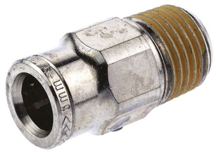 Norgren - 101250828 - Norgren 10 ϵ 101250828 ͭ ֱ-, 18 barѹ, R 1/4 , ʽ 8 mm, -20  +80°C		