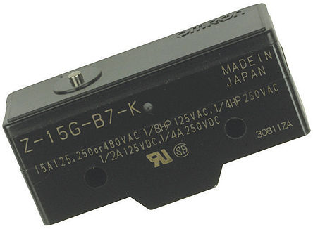 Omron - Z-15G-B7-K - Omron ȹ֬ IP00 ٶ λ Z-15G-B7-K, , SPDT, /, 500V		