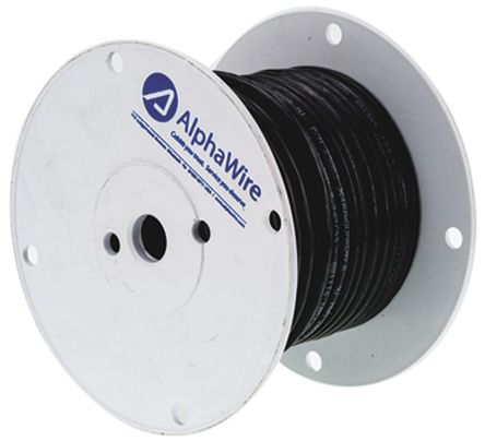 Alpha Wire - 25062 BK005 - Alpha Wire XG2, XTRA-GUARD 2 ϵ 30m 2 о  ۰ PUR  ҵ 25062 BK005, 300 V, 0.81 mm2 , -30  +90 C		