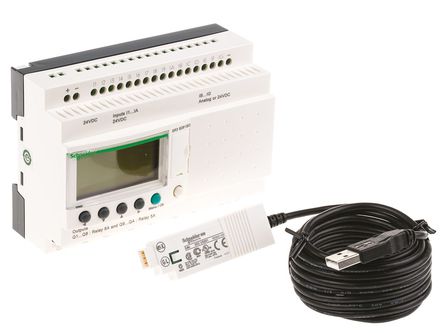 Schneider Electric - SR3PACK2BD - Schneider Electric Zelio Logic 2 ϵ PLC CPU SR3PACK2BD, 26 I/O ˿, DIN찲װ, 24 V ֱ		