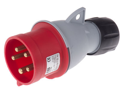 ABB - 2CMA193519R1000 - 432-P6 - ABB Easy & Safe ϵ ɫ 3P+N+E ҵԴ °װ ͷ 2CMA193519R1000 - 432-P6, 32A, 346  415 V, IP44		