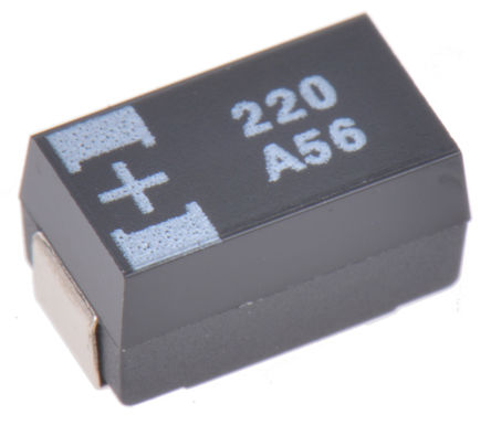 Panasonic - 10THB220M - Panasonic TH ϵ 220F 20% SMD  10THB220M, 10 V ֱ, D4 װ, 40m ESR, +125C		