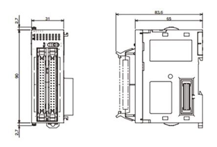 Omron - CJ1W-OD263 - Omron CJ ϵ PLC /ģ CJ1W-OD263, 300 mA, 12  24 V ֱ, 31 x 90 x 65 mm		