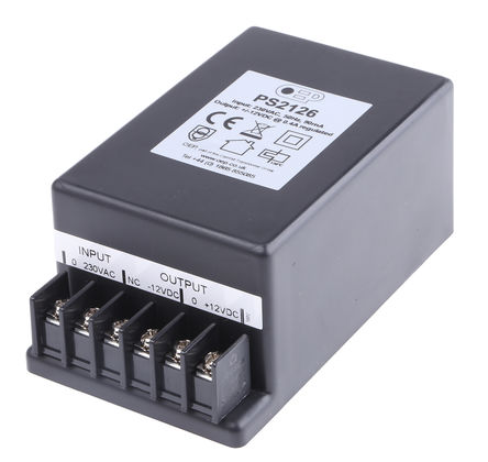 OEP - PS2126 - OEP ʽ ǶʽԵԴ PS2126, 207  253V ac, 12V dc, 400mA, 9.6W, 119 x 69 x 51.3mm		
