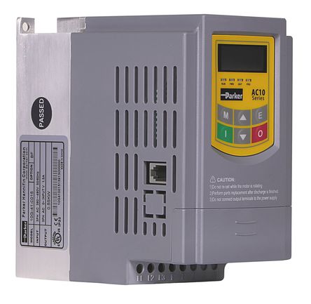 Parker - 10G-41-0006-BF - Parker AC10 ϵ IP20 0.2 kW Ƶ 10G-41-0006-BF, 0.5  650Hz, 1.2 A, 400 V		