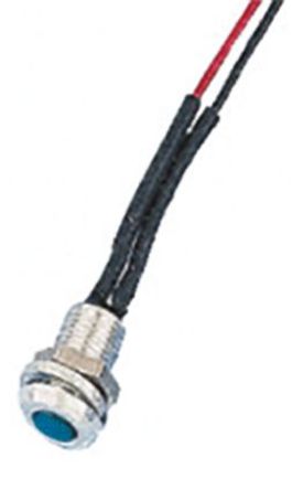 Oxley - OXL/CLH/63/FL30/BE - Oxley OXL/CLH/63/FL30/BE 4.3 mm Ƕʽ ɫ LED ָʾ, ߽Ӷ, 6.35mmװ׳ߴ, 3.6 V		