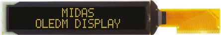 Midas - MCOT22005AX-EYM - Midas ɫ Դ OLED ʾ MCOT22005AX-EYM, TAB, I2CƽУSPIӿ		