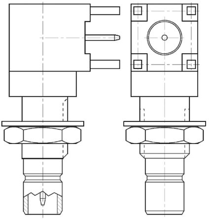 TE Connectivity - 415377-1 - TE Connectivity 75 ֱ ͨװװ SMB   415377-1, ͭо, Ӷ˽		