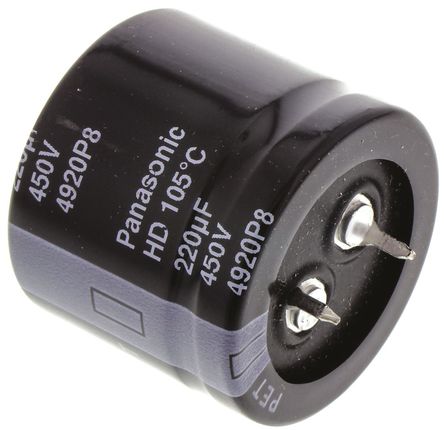 Panasonic - EETHD2W221KJ - Panasonic HD ϵ 450 V ֱ 220F ͨ  EETHD2W221KJ, 20%ݲ, +105C		