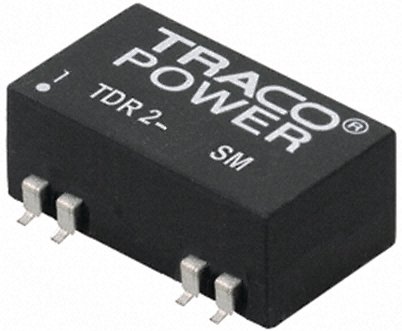 TRACOPOWER - TDR 2-2422SM - TRACOPOWER TDR 2SM ϵ 2W ʽֱ-ֱת TDR 2-2422SM, 18  36 V ֱ, 12V dc, 83mA, 1.5kV dcѹ, 84%Ч		