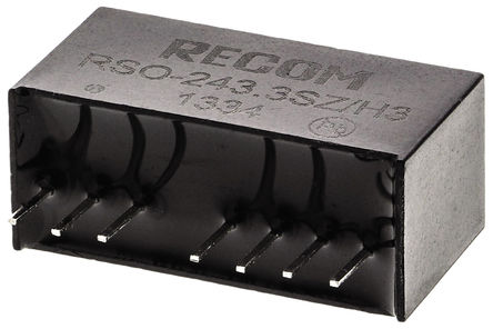 Recom - RSO-243.3SZ/H3 - Recom RSO ϵ 1W ʽֱ-ֱת RSO-243.3SZ/H3, 9  36 V ֱ, 3.3V dc, 300mA, 3kV dcѹ, SIPװ		
