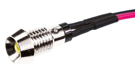 Marl - 572-311-04-40 - Marl 572-311-04-40 3 mm  ɫ LED ָʾ, ߽Ӷ, 6mmװ׳ߴ, 2.8 V		