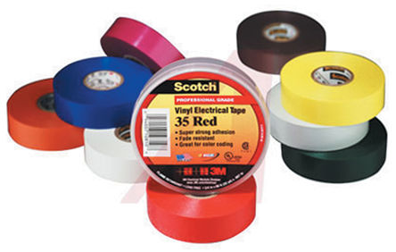 3M - 35-RED-3/4 - 3M 3M? 35 ɫ ϩ Ե 35-RED-3/4, 3000Vѹ, 20m x 19mm x 0.18mm		