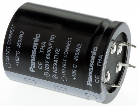 Panasonic - ECET2AA682FJ - Panasonic UP ҧʽ ϵ 100 V 6800F ͨ  ECET2AA682FJ, 20%ݲ, 37m(ֵ), +105C		