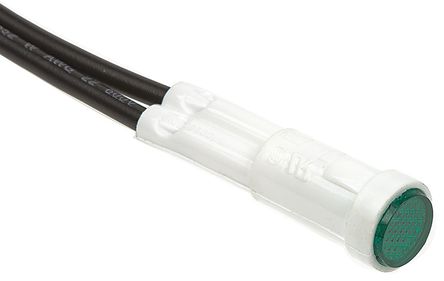 Arcolectric - L295000NAE - Arcolectric L295000NAE 7.5 mm ͹ ɫ neon ָʾ, ߽Ӷ, 8mmװ׳ߴ, 230 V 		