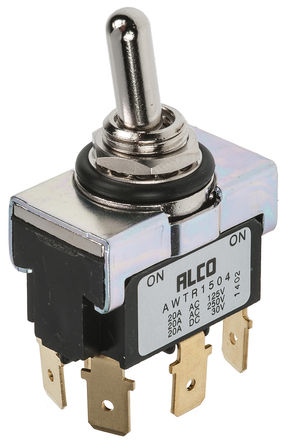 TE Connectivity - AWTR1504 - TE Connectivity IP67 ˫˫ л AWTR1504, (On)-On, 20 A @ 250 V 		