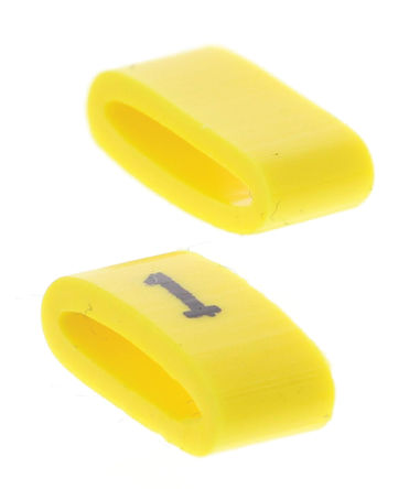 HellermannTyton - 901-10479 - HellermannTyton Ovalgrip ϵ 500װ Ƶ׺ Ϲ̶ ±ʶ 901-10479, 4.5mm, 4 mm, 2.5  6mmֱ, ӡ"1"ͼ		