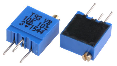 Vishay - T93YB103KT20 - Vishay T93 ϵ 21ת23еת ת ͨ ΢ T93YB103KT20, Ӷ, 10k 10%, 0.5W, 100ppm/C		