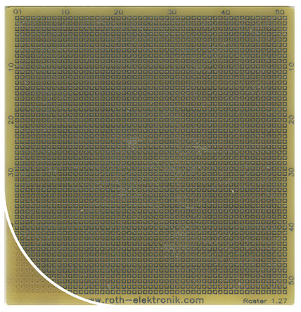 Roth Elektronik - RE013-LF - Roth Elektronik RE013-LF  , FR4, 51 x 52, 0.45mmֱ, 1.27 x 1.27mm׼, 70.48 x 68.58 x 1.5mm		