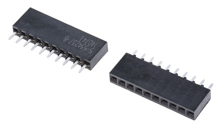 TE Connectivity - 5-534237-8 - TE Connectivity AMPMODU Mod II ϵ 1 10· ֱ 2.54mmھ ͨ ӡˢ· 5-534237-8, Ӷ˽, ԰		