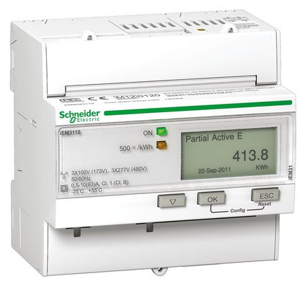 Schneider Electric - A9MEM3110 - Schneider Electric iEM3000 ϵ A9MEM3110 10λ LCD ֹʱ, 		