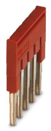 Phoenix Contact - 3030145 - Plug-In Bridge Red 5 Positions		