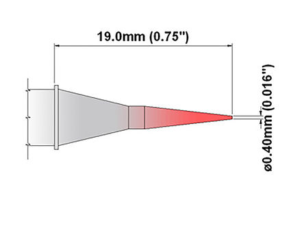 Thermaltronics - S75BV004 - Thermaltronics S ϵ, 0.4 mm Բ׶ ͷ		