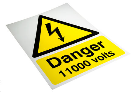 Signs & Labels - HA07833R - Signs & Labels HA07833R ɫ/ɫ Ӣ  PP Σվ־ “Σ 11000 V“, 300 x 400mm		