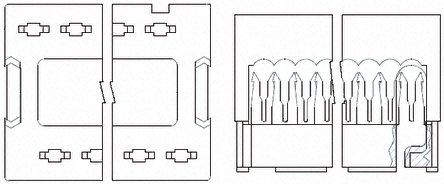 TE Connectivity - 746611-8 - TE Connectivity AMP-LATCH ϵ 2 14· 2.54mmھ ֱ  IDC  746611-8, °װ		