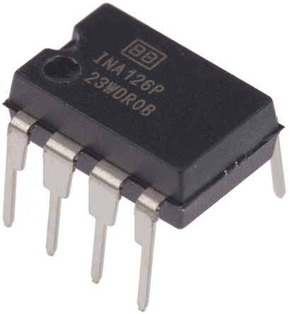 Texas Instruments - INA126P - Texas Instruments INA126P ǱŴ, 0.25mVƫ, 83dB CMRR, 3 V, 5 V, 9 V, 12 V, 15 V, 18 V, 24 V, 28 VԴ, 8 PDIPװ		