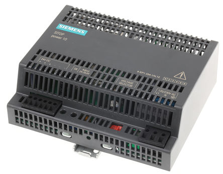Siemens - 6EP13341AL12 - Siemens 240W ģʽ DIN 尲װԴ 6EP13341AL12, 89%Ч, 132V ac, 10A, 24V dc 24V dc/		