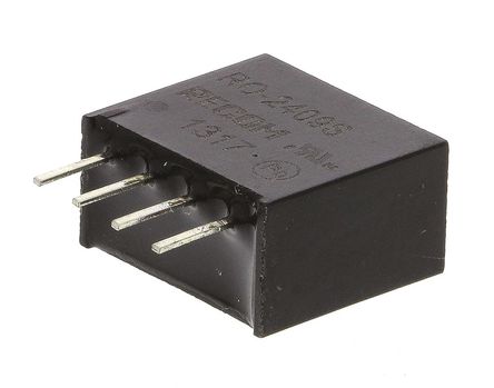 Recom - RO-2409S - Recom RO ϵ 1W ʽֱ-ֱת RO-2409S, 21.6  26.4 V ֱ, 9V dc, 111mA, 1kV dcѹ, SIPװ		