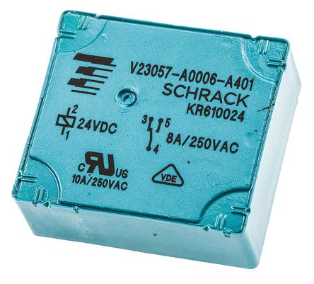 TE Connectivity - V23057A6A401 - TE Connectivity V23057A6A401 ˫ PCB װ Ǳ̵, 24V dc		