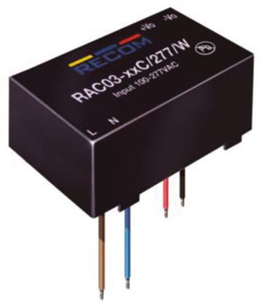 Recom - RAC03-24SC/277/W - Recom 3W  ǶʽģʽԴSMPS RAC03-24SC/277/W		