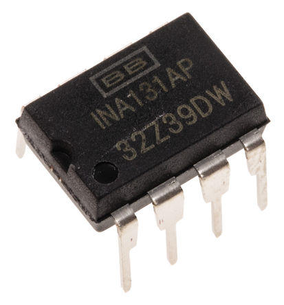 Texas Instruments - INA131AP - Texas Instruments INA131AP ǱŴ, 0.125mVƫ, 106dB CMRR, 12 V, 15 V, 18 V, 24 V, 28 V, 5 V, 9 VԴ, 8 PDIPװ		